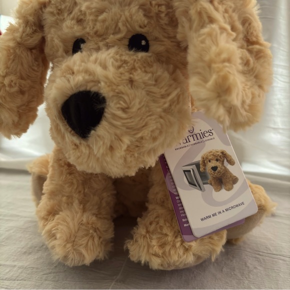 🎄🎁Warmies New Golden Dog Microwavable Lavender Scented & Weighted Comfort Plush - Picture 4 of 14